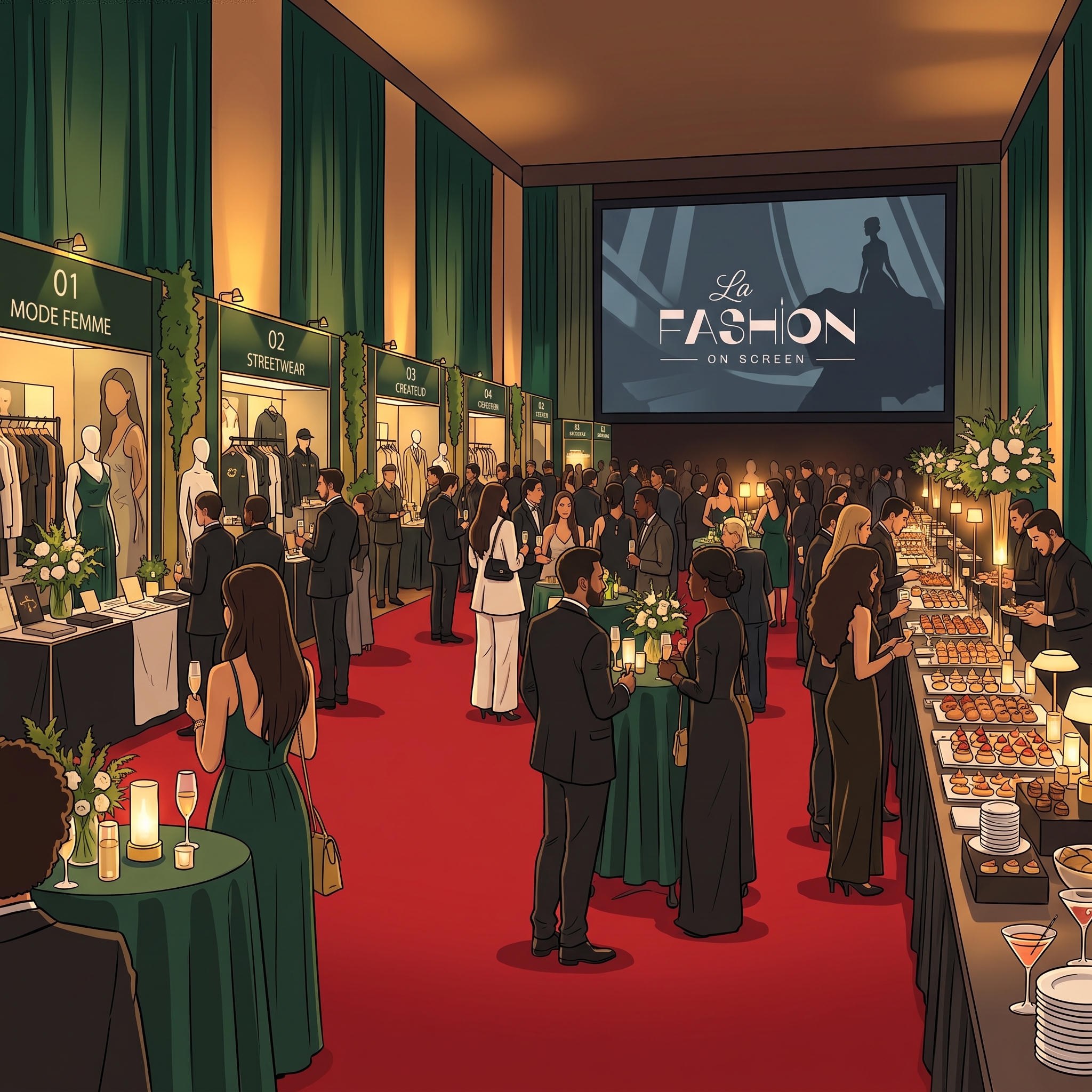 Cocktail et pop-up des marques Fashion on Screen
